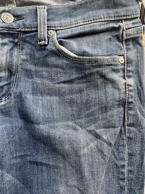 7 For All Mankind Straight Leg Womens Blue Jeans Size 30 Preowned - Thumbnail 7