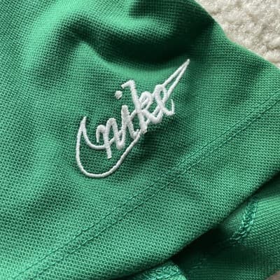 Nike Dri Fit NFL Philadelphia Eagles Polo Size Small Preowned Green White Black - Thumbnail 4