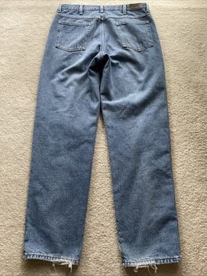 LL Bean Straight Leg Mens 36x34 Double L Classic Fit Heavy Inner Lining Preowned - Thumbnail 7