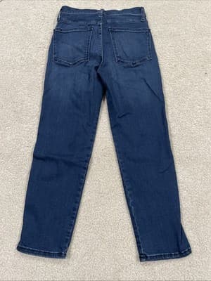 Madewell Mid Rise Stovepipe Womens Blue Jeans Size 27 Preowned Excellent - Thumbnail 7