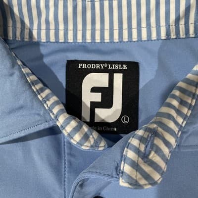 Footjoy Mens Large Golf Polos Lot of 2, Country Club Logos - Thumbnail 3
