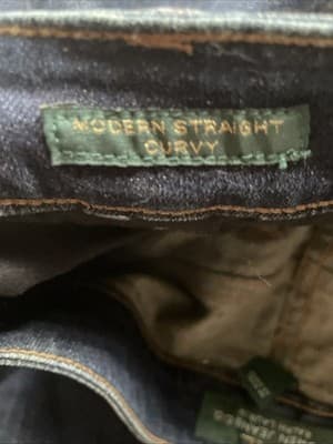 LRL Lauren Ralph Lauren Modern Straight Curvy Blue Jeans Womens Size 12 - Thumbnail 8