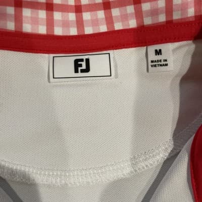 Golf Polos Womens Size Medium Lot of 2, Country Club Logos, White Footjoy Norman - Thumbnail 6