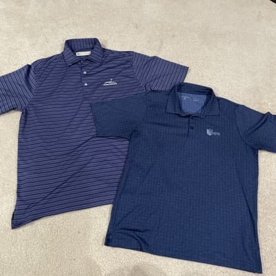 Golf Polos Mens Large Lot of 2, Country Club Donald Ross Antigua - Thumbnail 2