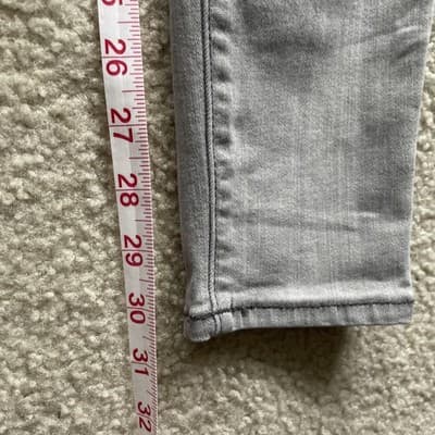 Kut from the Kloth Mia Toothpick Gray Jeans Womens Size 6 Preowned Good - Thumbnail 6