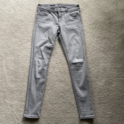 Kut from the Kloth Mia Toothpick Gray Jeans Womens Size 6 Preowned Good - Thumbnail 4