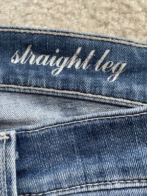 7 For All Mankind Straight Leg Womens Blue Jeans Size 30 Preowned - Thumbnail 5