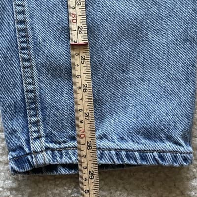 Levis 550 Made in Usa Relaxed Fit Tapered Leg Blue Jeans Womens Size 12 M - Thumbnail 4