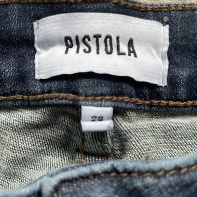Pistola Womens Jeans Size 28 Dark Blue Preowned Excellent - Thumbnail 3
