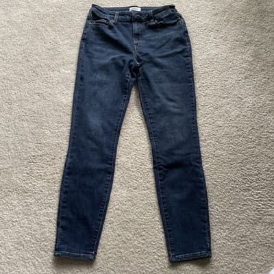 Pistola Womens Jeans Size 28 Dark Blue Preowned Excellent - Thumbnail 5