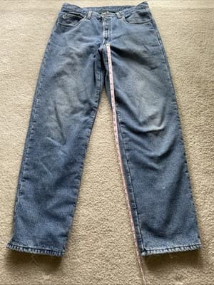 LL Bean Straight Leg Mens 36x34 Double L Classic Fit Heavy Inner Lining Preowned - Thumbnail 5