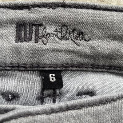 Kut from the Kloth Mia Toothpick Gray Jeans Womens Size 6 Preowned Good - Thumbnail 2