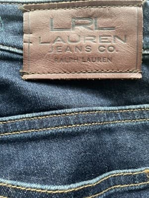 LRL Lauren Ralph Lauren Modern Straight Curvy Blue Jeans Womens Size 12 - Thumbnail 7