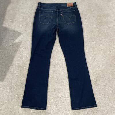 Levis 515 Bootcut Dark Blue jeans Women’s Size 8 Preowned Excellent - Thumbnail 5
