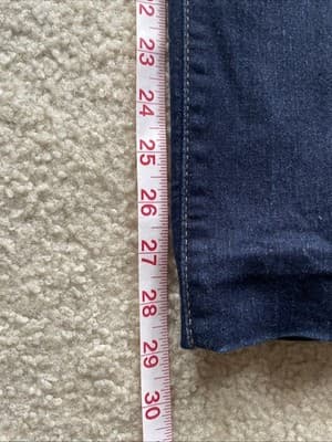 Levis 314 Shaping Straight Womens Size 27 Dark Blue Jeans Preowned - Thumbnail 5