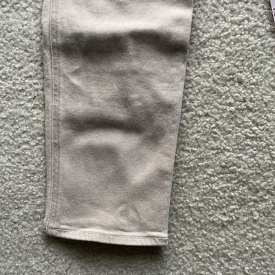 Hollister Ultra High Rise Mom Jean White & Tan Womens Size 9R 28x27 Preowned - Thumbnail 5