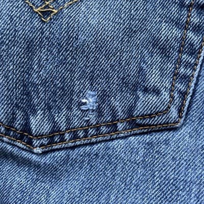 Levis 501 Straight Leg Button Fly Blue Jeans 100% Cotton Mens 34x32 Preowned - Thumbnail 8