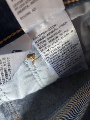 Levis 314 Shaping Straight Womens Size 27 Dark Blue Jeans Preowned - Thumbnail 7