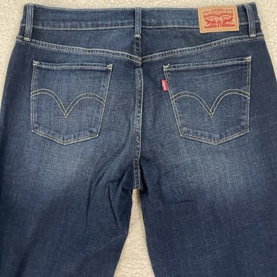 Levis 515 Bootcut Dark Blue jeans Women’s Size 8 Preowned Excellent - Thumbnail 6