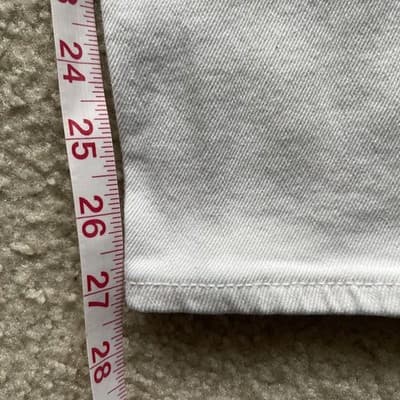 Hollister Ultra High Rise Mom Jean White & Tan Womens Size 9R 28x27 Preowned - Thumbnail 4