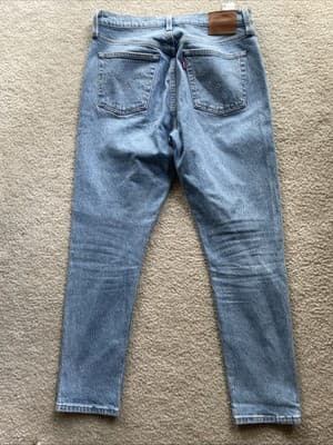 Levis 501 Skinny Fit Mens 29x28 Blue Jeans Preowned - Thumbnail 8