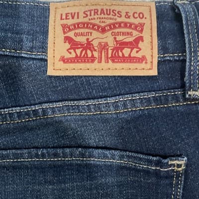 Levis 515 Bootcut Dark Blue jeans Women’s Size 8 Preowned Excellent - Thumbnail 7