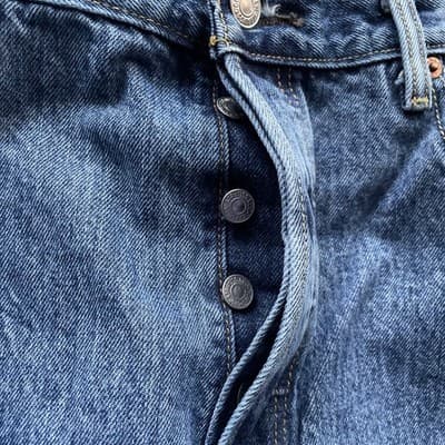 Levis 501 100% Cotton Straight Leg Button Fly Mens 38x30 Preowned Excellent - Thumbnail 6