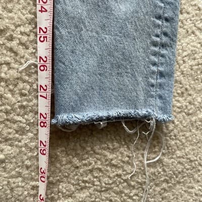 Levis 501 S Skinny Rough Hem Womens 24x28 Preowned Good - Thumbnail 5