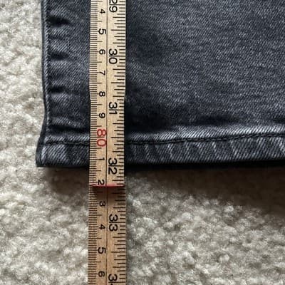 Levis Ribcage Straight Black Jeans Women’s Size 32 Preowned Good - Thumbnail 4