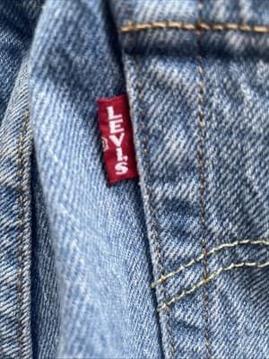 Levis 501 Skinny Fit Mens 29x28 Blue Jeans Preowned - Thumbnail 10