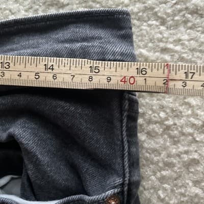 Levis Ribcage Straight Black Jeans Women’s Size 32 Preowned Good - Thumbnail 6