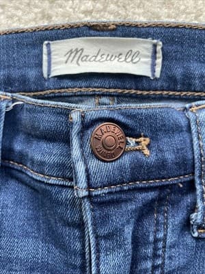 Madewell 9” Mid Rise Skinny Blue Jeans Womens Size 25 Preowned - Thumbnail 2