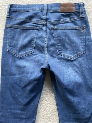 Madewell 9” Mid Rise Skinny Blue Jeans Womens Size 25 Preowned - Thumbnail 7