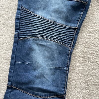 Ring Of Fire Slim Fit Moto Mens Size 33x30 Blue Jeans Preowned - Thumbnail 6