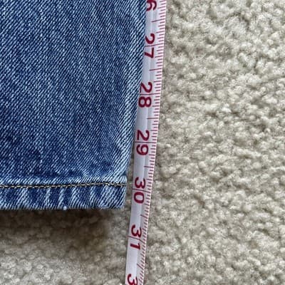 Levis 501 Straight Leg Button Fly 100% Cotton Mens 38x32 Preowned - Thumbnail 5