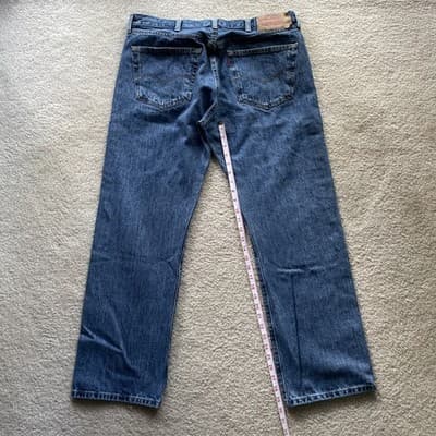 Levis 501 100% Cotton Straight Leg Button Fly Mens 38x30 Preowned Excellent - Thumbnail 3