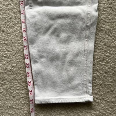 Hollister Ultra High Rise Mom Jean White & Tan Womens Size 9R 28x27 Preowned - Thumbnail 6