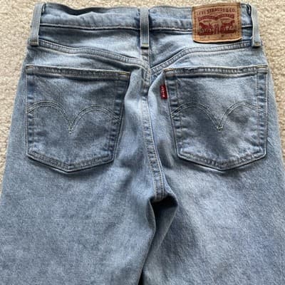 Levis 501 S Skinny Rough Hem Womens 24x28 Preowned Good - Thumbnail 8