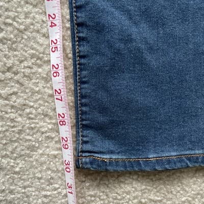 Ring Of Fire Slim Fit Moto Mens Size 33x30 Blue Jeans Preowned - Thumbnail 5