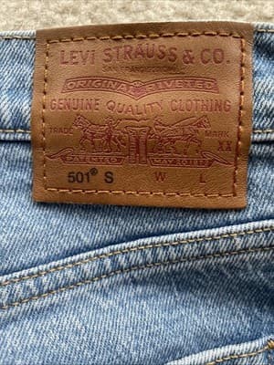 Levis 501 Skinny Fit Mens 29x28 Blue Jeans Preowned - Thumbnail 4