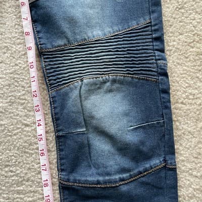 Ring Of Fire Slim Fit Moto Mens Size 33x30 Blue Jeans Preowned - Thumbnail 7