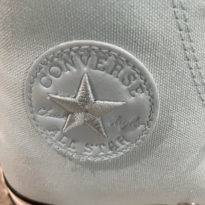 Converse Chuck Taylor High Top Flower Embroidery Light Blue Women’s Size 7.5 NWT - Thumbnail 8