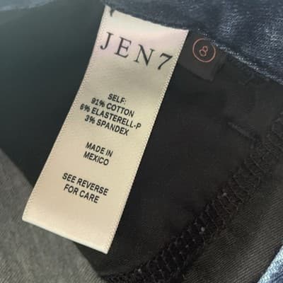 Jen7 By 7 For All Mankind Ankle Straight With Snakeskin Womens Size 8 - Thumbnail 8