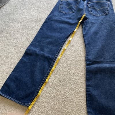 Mens levis 501 Jeans 36x32 Blue Excellent Condition - Thumbnail 6