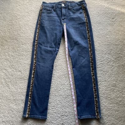 Jen7 By 7 For All Mankind Ankle Straight With Snakeskin Womens Size 8 - Thumbnail 6