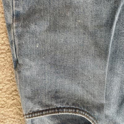 Levis 505 Regular Fit Straight Leg Made in USA Red Label 40x32 Light Blue Jeans - Thumbnail 3