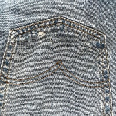Levis 505 Regular Fit Straight Leg Made in USA Red Label 40x32 Light Blue Jeans - Thumbnail 2