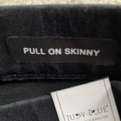 Judy Blue High Waist Pull On Skinny Black Jeans Womens Size 7/28 NWT - Thumbnail 5