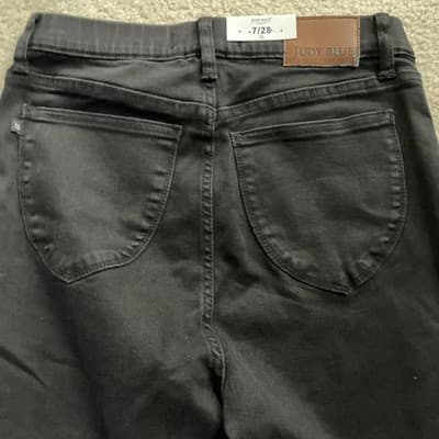 Judy Blue High Waist Pull On Skinny Black Jeans Womens Size 7/28 NWT - Thumbnail 10