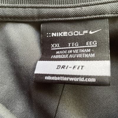 New with Tags Nike Dri-Fit Mens XXL Black Golf Polo Shirt - Thumbnail 2
